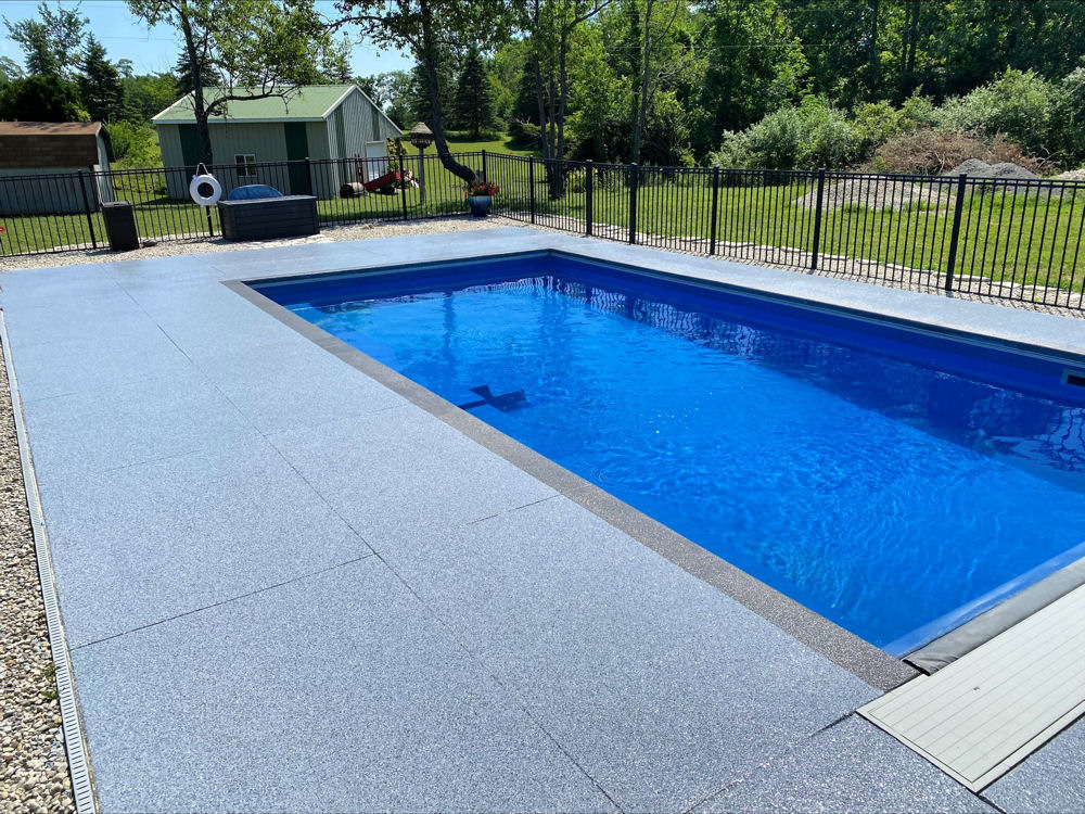 Pool Deck resurfacing Quartz