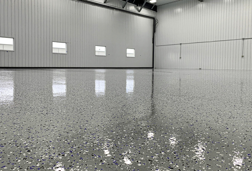 6 flake industrial epoxy flooring
