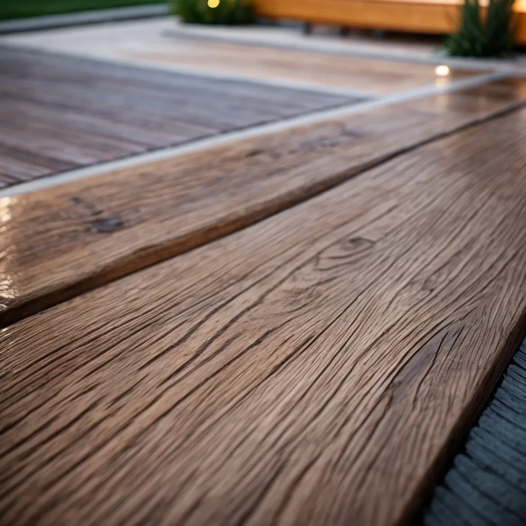 4 patio wood concrete epoxy