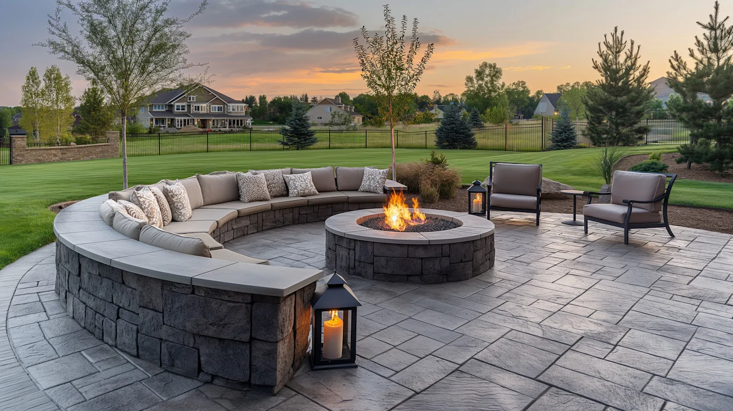 Get the charm of wood with the strength of concrete. Rustic wood stamped concrete patios bring warmth, style, and durability—without the maintenance.